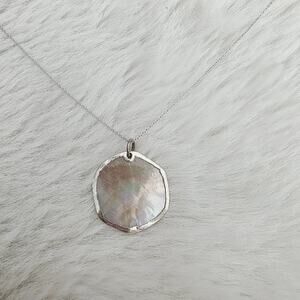 Peyote Bird Sterling Silver Mother of Pearl Shell Pendant Necklace Santa Fe NEW